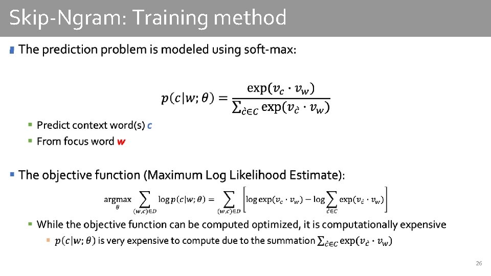 Skip-Ngram: Training method § 26 