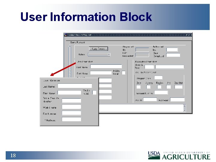 User Information Block 18 