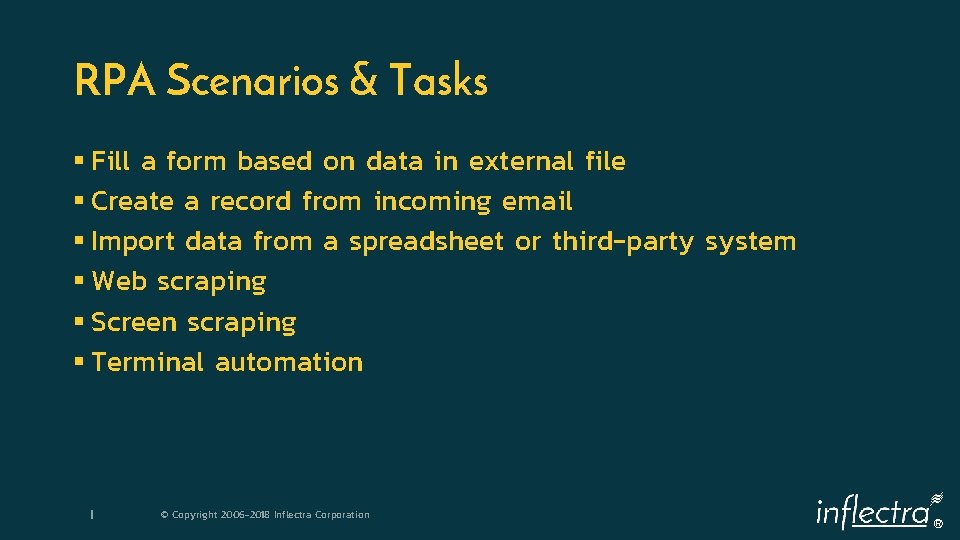 RPA Scenarios & Tasks § Fill a form based on data in external file