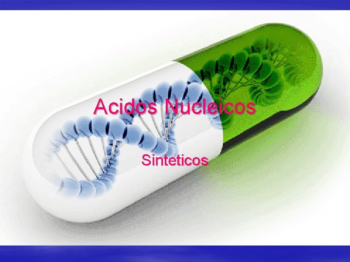 Acidos Nucleicos Sinteticos 