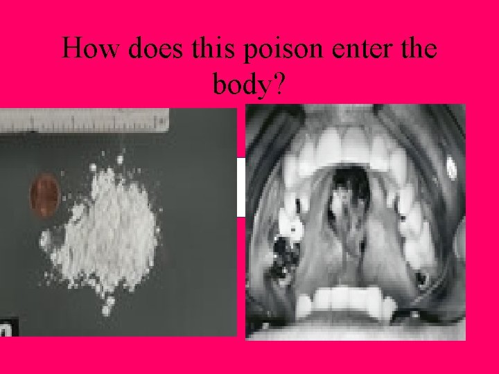 How does this poison enter the body? 
