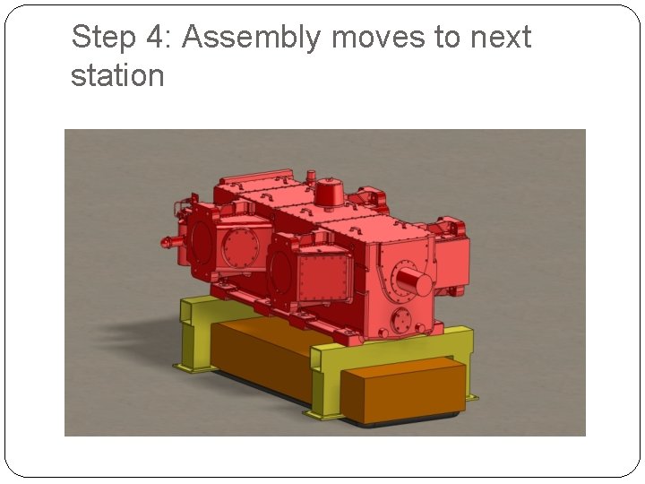 Step 4: Assembly moves to next station 