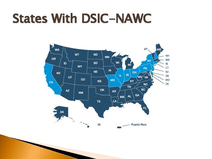 States With DSIC-NAWC 