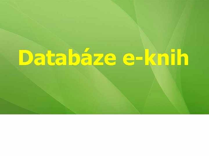 Databáze e-knih 