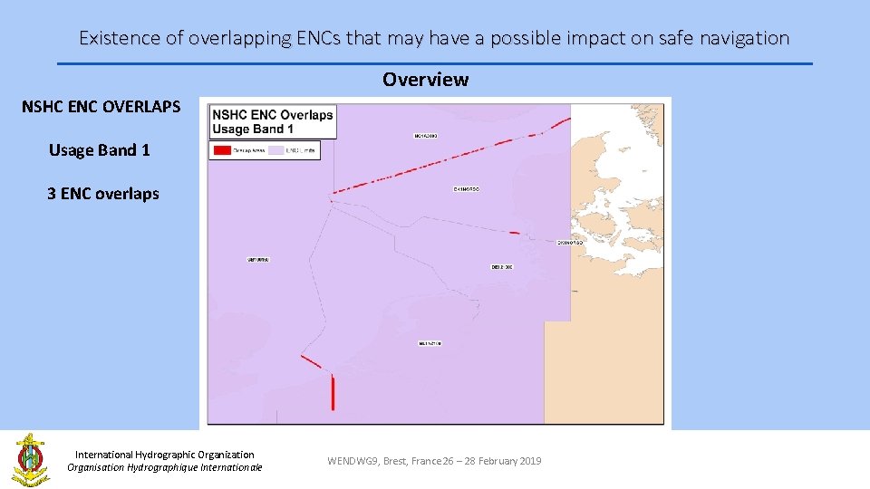 Existence of overlapping ENCs that may have a possible impact on safe navigation Overview