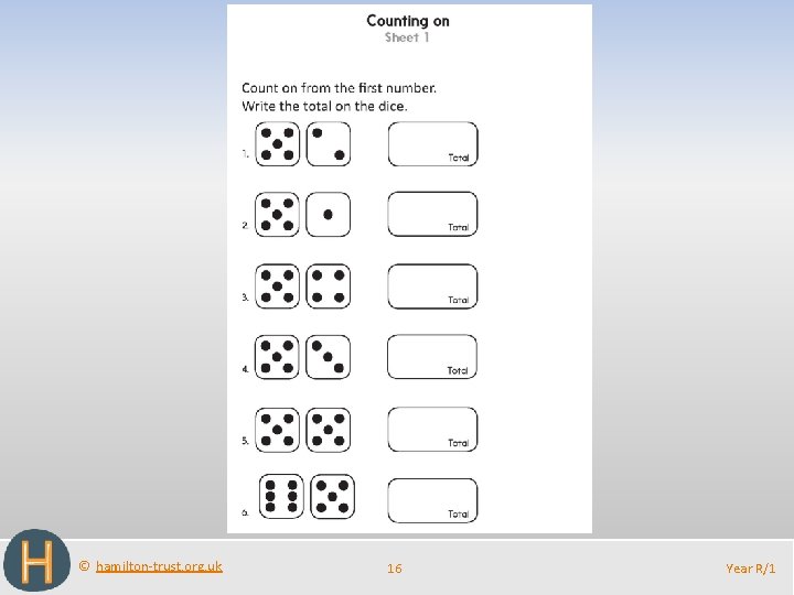 © hamilton-trust. org. uk 16 Year R/1 