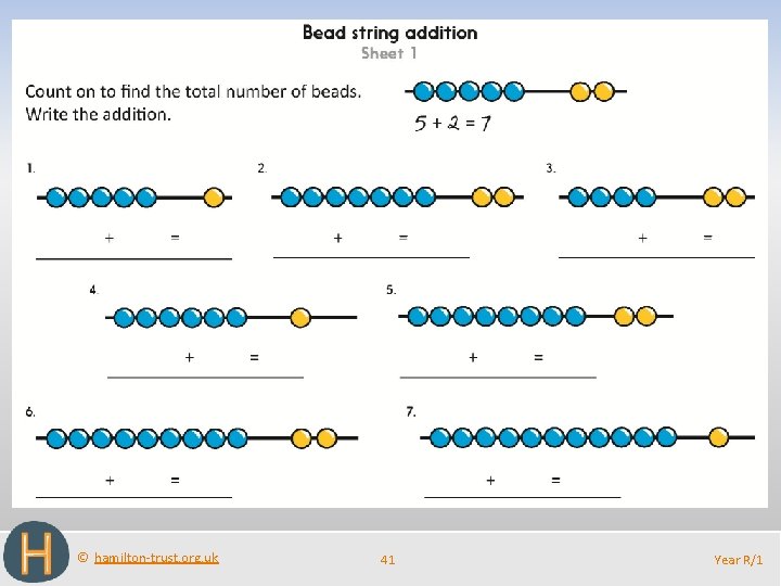 © hamilton-trust. org. uk 41 Year R/1 