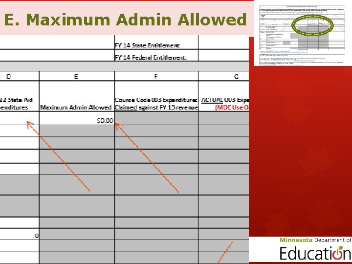 E. Maximum Admin Allowed 