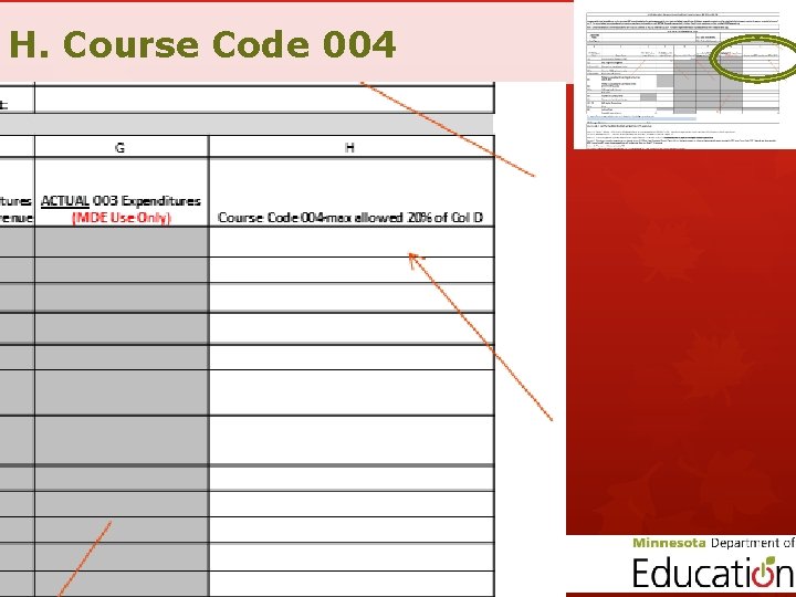 H. Course Code 004 