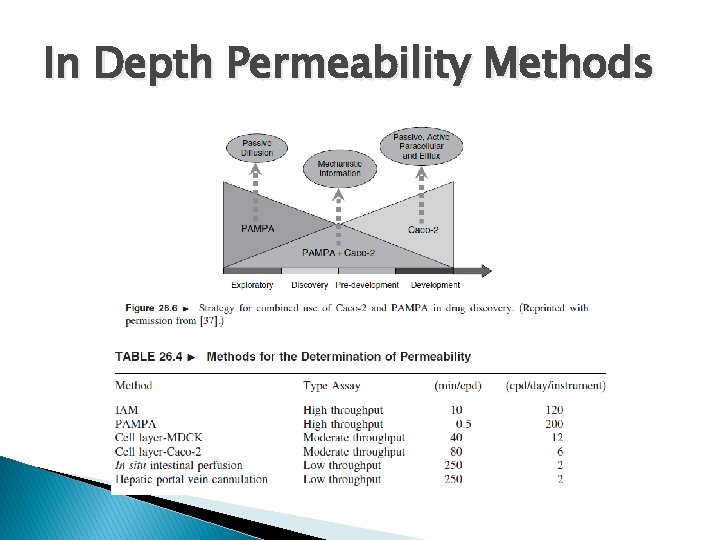 In Depth Permeability Methods 