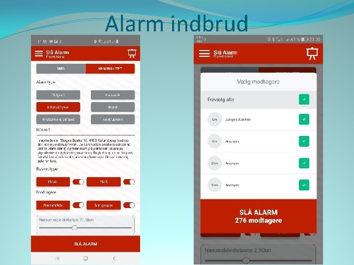 Alarm indbrud 