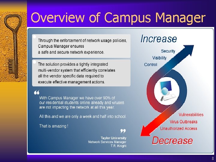 Overview of Campus Manager 8 