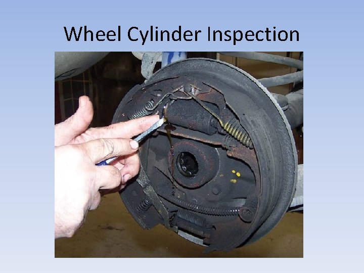 Wheel Cylinder Inspection 