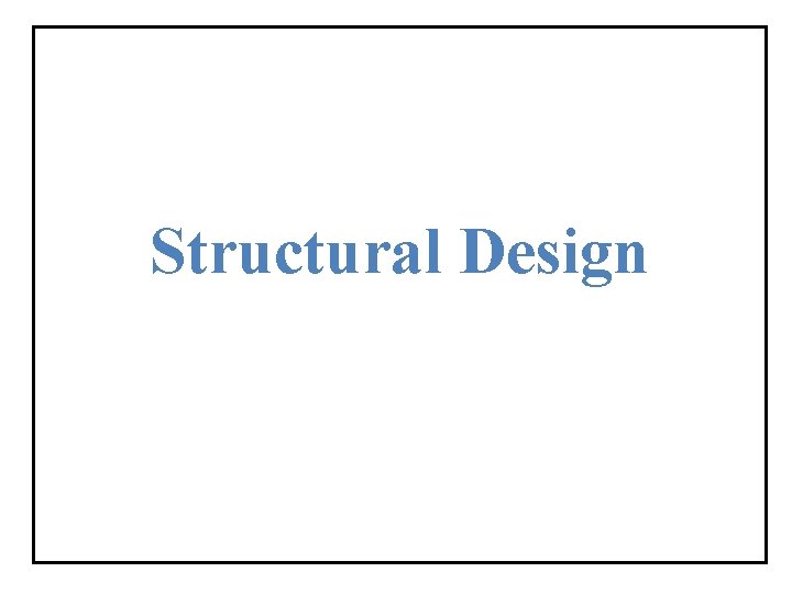 Structural Design 