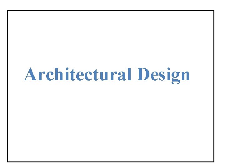 Architectural Design 