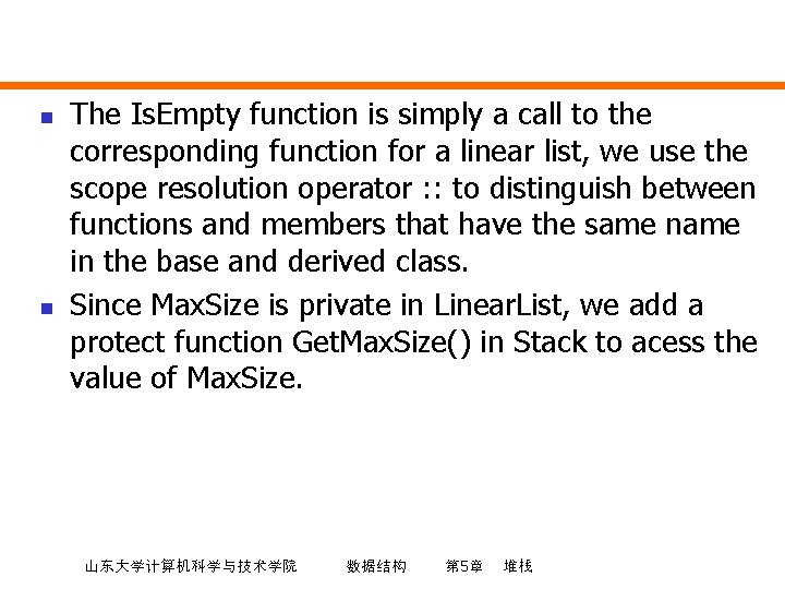 n n The Is. Empty function is simply a call to the corresponding function