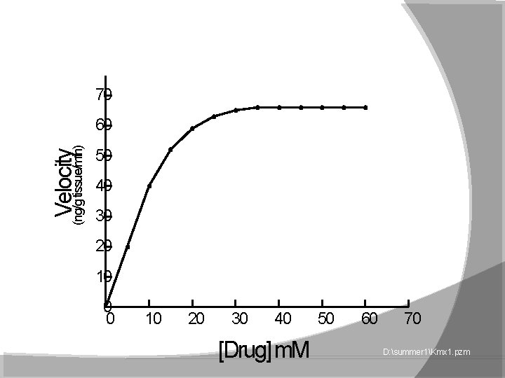 70 Velocity (ng/g tissue/min) 60 50 40 30 20 10 0 0 10 20