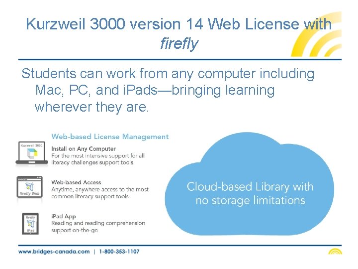 Kurzweil 3000 version 14 Web License with firefly Students can work from any computer