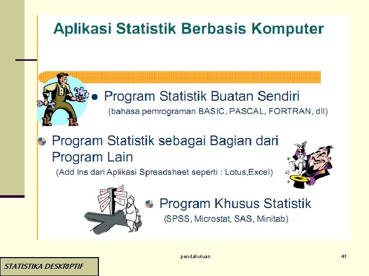 pendahuluan STATISTIKA DESKRIPTIF 41 