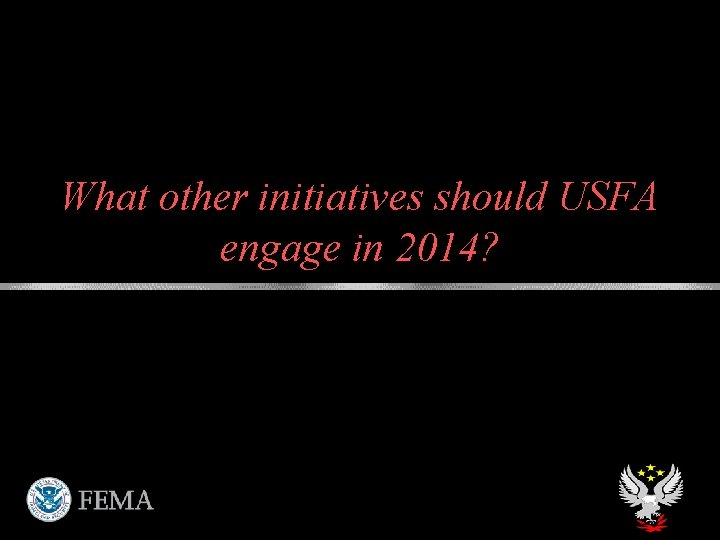 What other initiatives should USFA engage in 2014? 