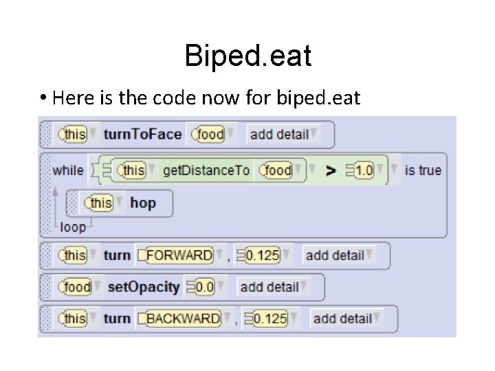 Biped. eat • Here is the code now for biped. eat Biped. eat • Here is the code now for biped. eat