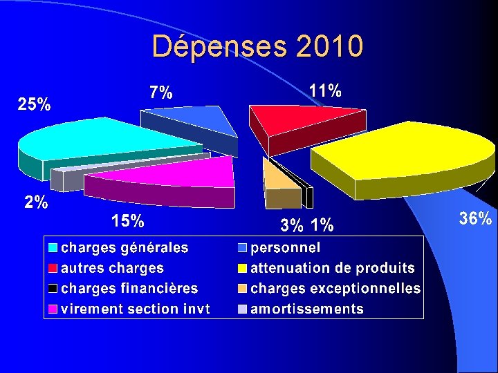 Dépenses 2010 