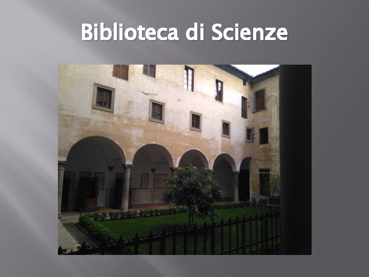 Biblioteca di Scienze 