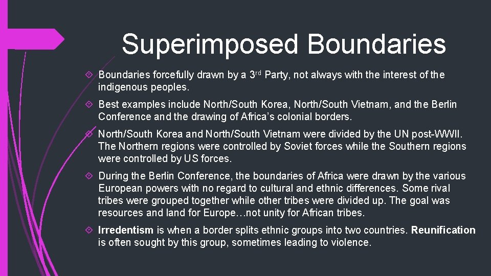 Superimposed Boundaries forcefully drawn by a 3 rd Party, not always with the interest