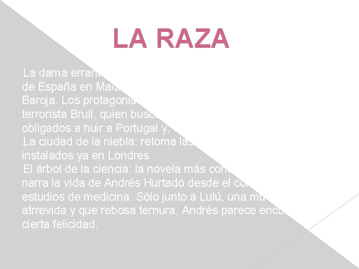 LA RAZA La dama errante: inspirada en el atentado contra los reyes de España