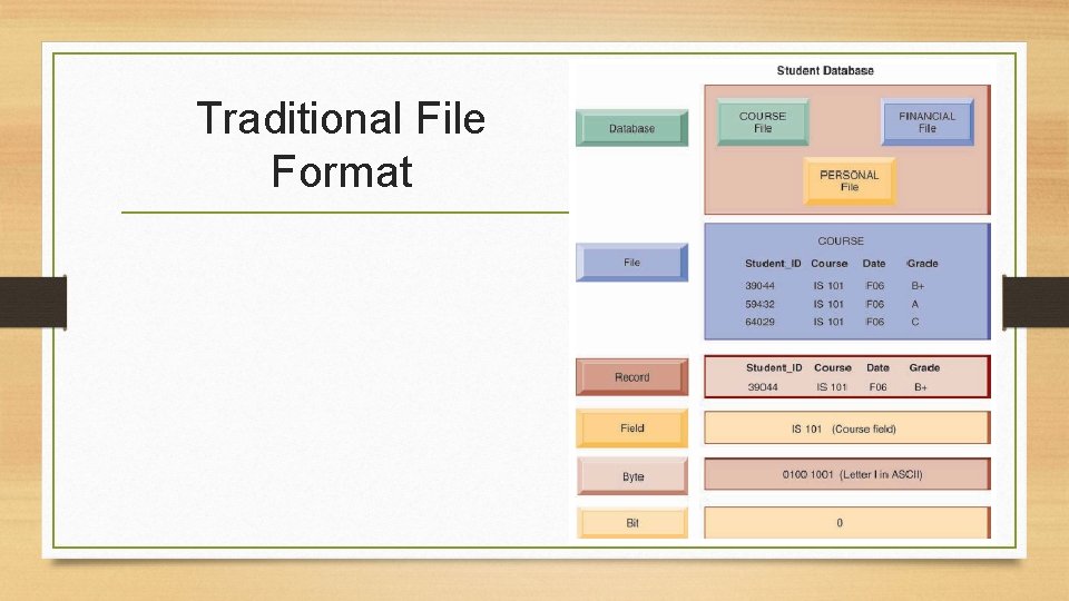 Traditional File Format 