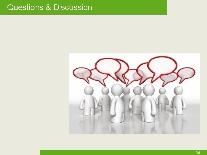 Questions & Discussion 54 