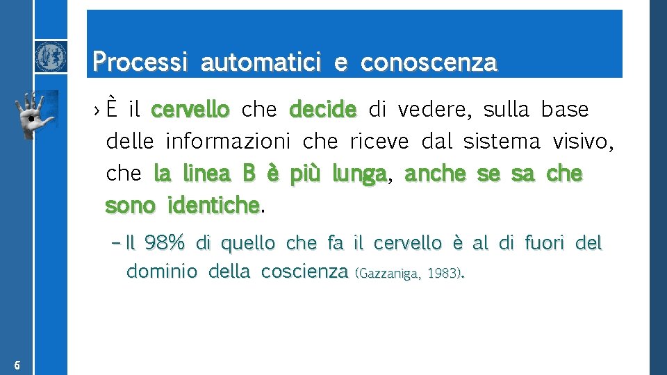 Processi automatici e conoscenza › È il cervello che decide di vedere, sulla base