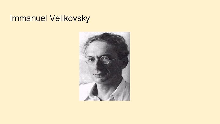 Immanuel Velikovsky 