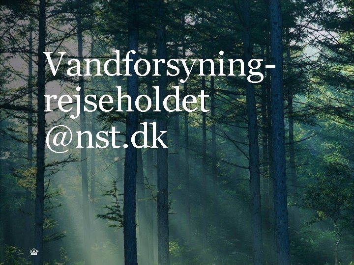Vandforsyningrejseholdet @nst. dk ATV VINTERMØDE, 11. MARTS 2015 SIDE 13 Vandforsyningrejseholdet @nst. dk ATV VINTERMØDE, 11. MARTS 2015 SIDE 13