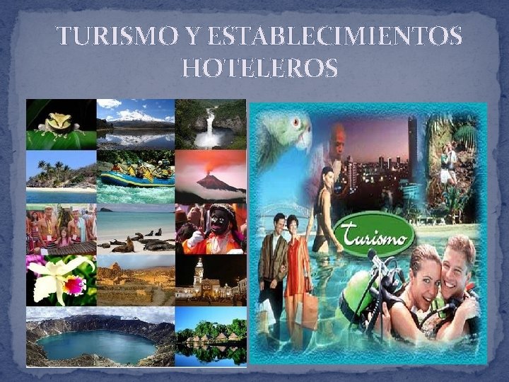 TURISMO Y ESTABLECIMIENTOS HOTELEROS 