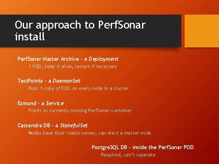 Our approach to Perf. Sonar install Perf. Sonar Master Archive - a Deployment 1