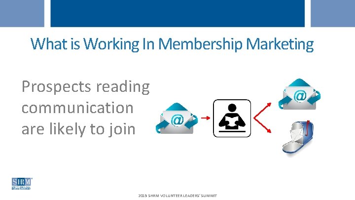 What is Working In Membership Marketing Prospects reading communication are likely to join 2015