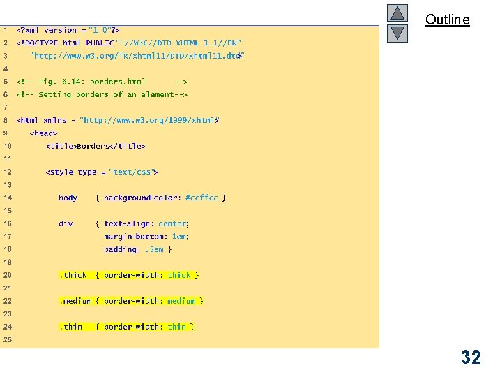 Outline borders. html (1 of 2) 32 