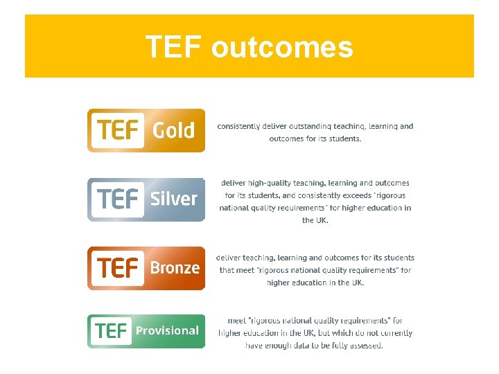 TEF outcomes 