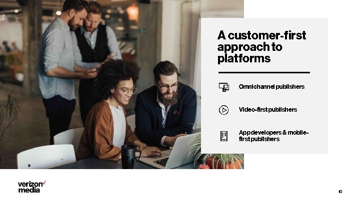A customer-first approach to platforms Omnichannel publishers Video-first publishers App developers & mobilefirst publishers