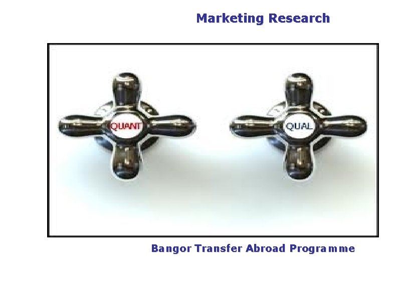 PGDM Marketing Research Bangor Transfer Abroad Programme 