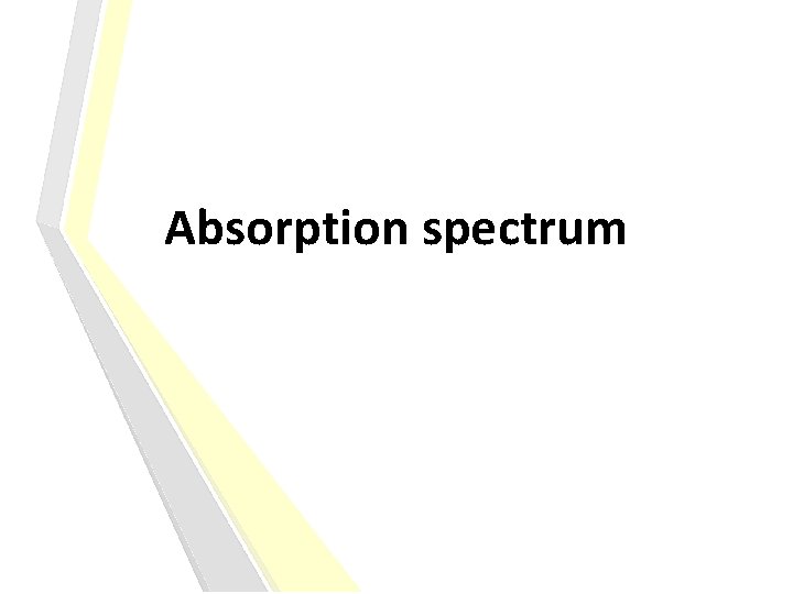 Absorption spectrum 