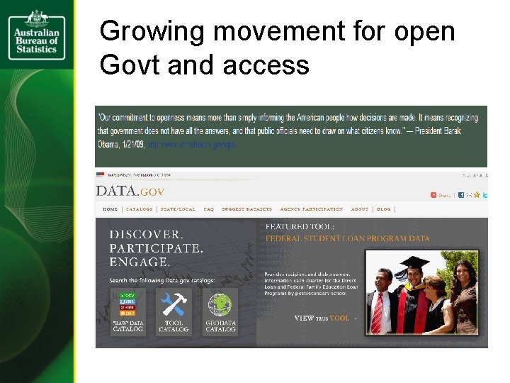 Growing movement for open Govt and access 