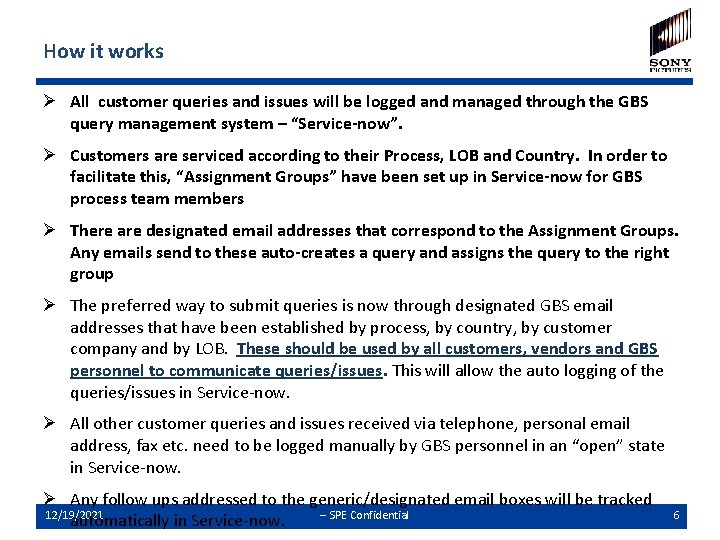 How it works Ø All customer queries and issues will be logged and managed How it works Ø All customer queries and issues will be logged and managed