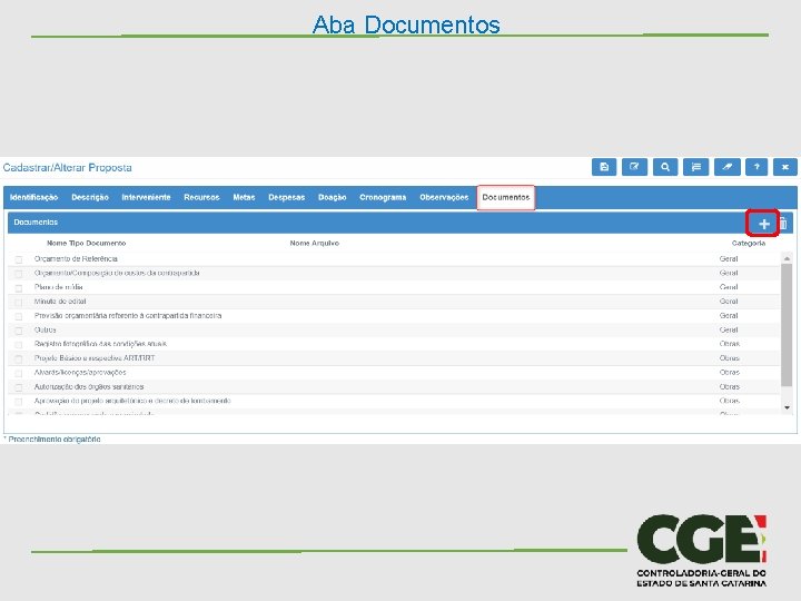 Aba Documentos 