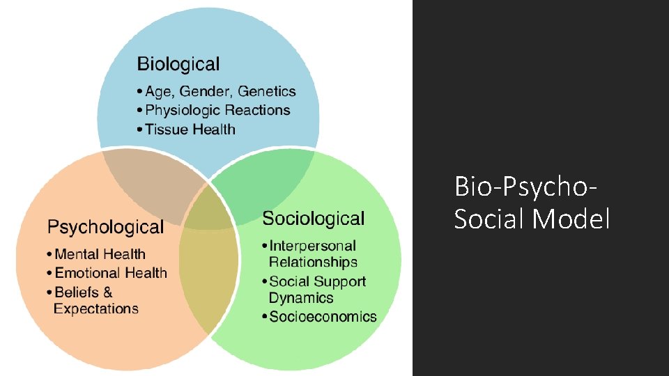 Bio-Psycho. Social Model 
