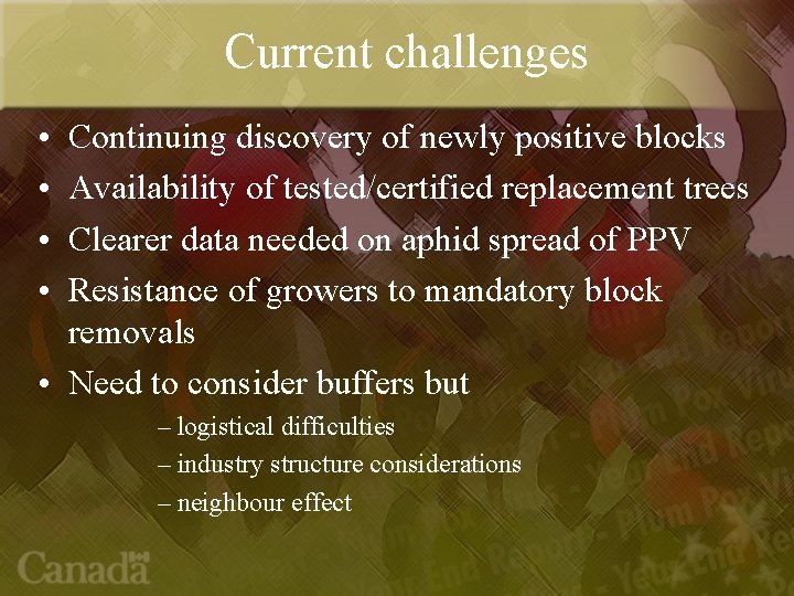 Current challenges • • Continuing discovery of newly positive blocks Availability of tested/certified replacement