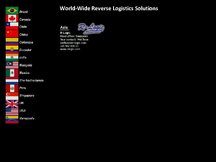 World-Wide Reverse Logistics Solutions 