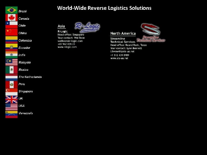 World-Wide Reverse Logistics Solutions 