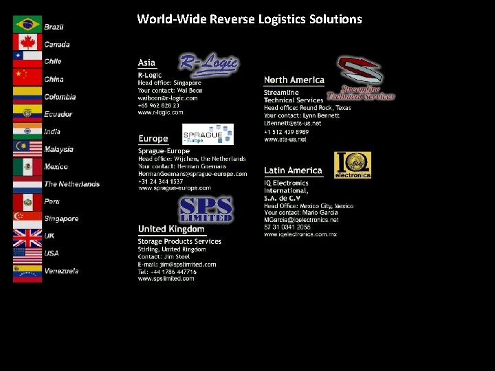 World-Wide Reverse Logistics Solutions 